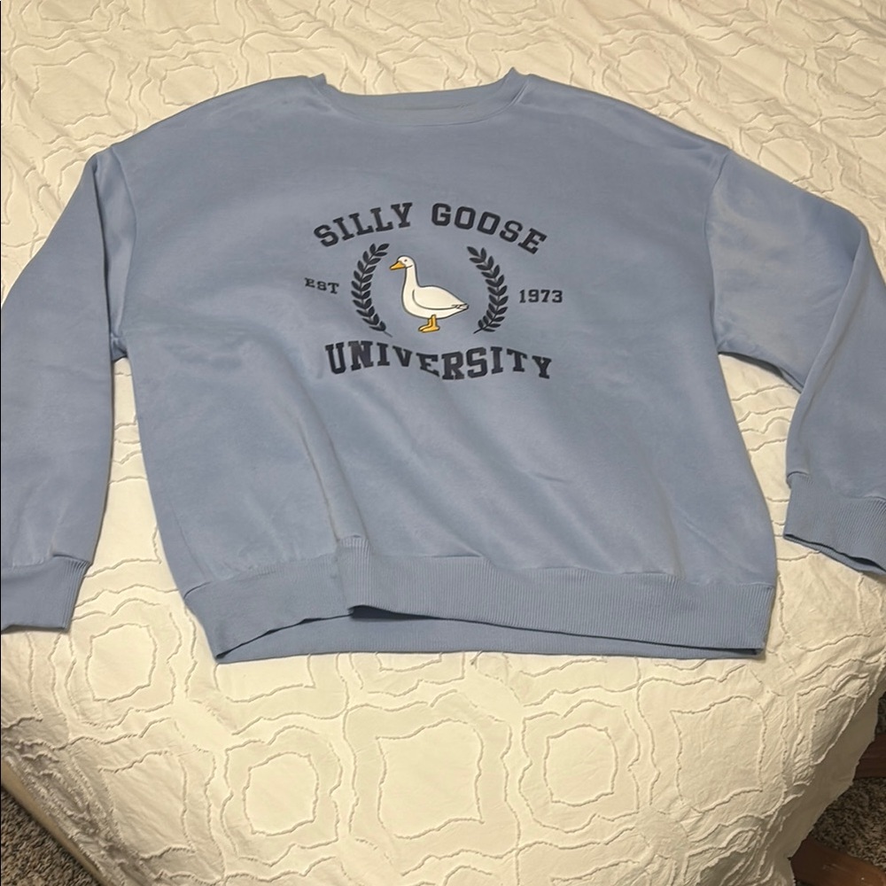 Blue Silly Goose University Sweatshirt